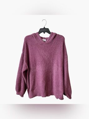 Grace And Lace Cloud Pullover Women's Sz L Lotus Pink Hoodie Long Sleeve Sweater